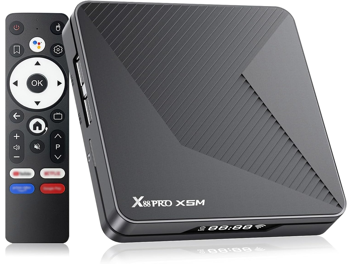 Android Tv Box 14.0, 4 Gb De Ram Y 64 Gb De Almacenamiento, Smart Box Para Tv Con Cpu De Cuatro Núcleos S905x5m A 2,0 Ghz (negro)