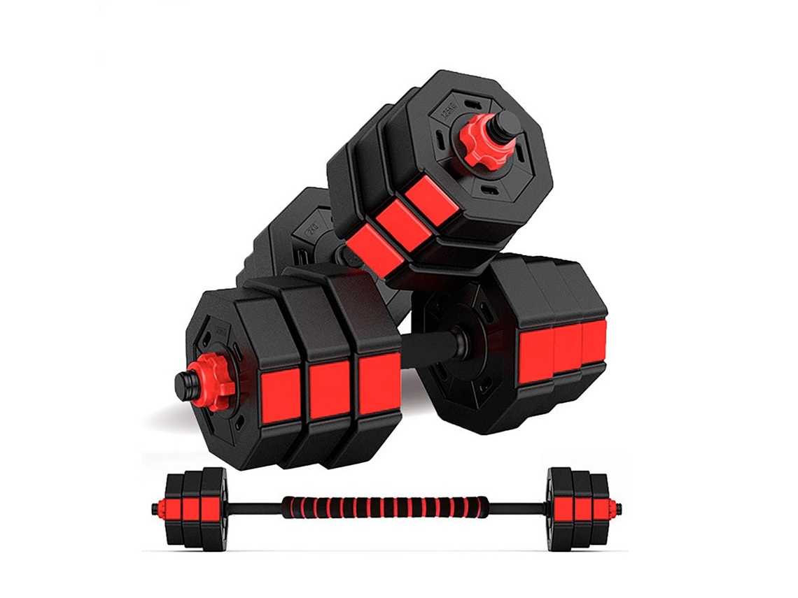 Juego De Mancuernas 2 En 1 Octogonal Fitness Tech De 10kg