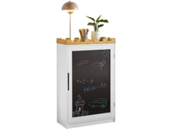 Cómoda Infantil SOBUY KMB43-W (Blanco y Marrón - 30x63x100 cm)