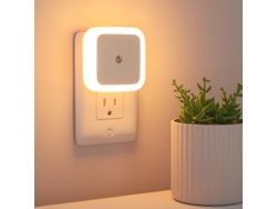 Paquete De 4 Luces Nocturnas Led Enchufables A La Pared, Con Sensor Crepuscular Para Dormitorio, Baño Y Pasillo.
