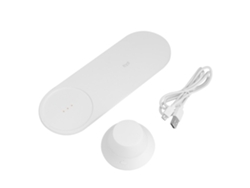 JILLIOPER Cargador Inalámbrico Rápido USB con Luz Nocturna LED Magnética, Lámpara de Mesilla para Samsung
