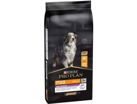 Pienso para Perros PURINA Pro Plan Dog OptiAge Medium & Large Adult 7+ Chicken (14Kg - Seco - Razas Medianas y Grandes - Adulto)
