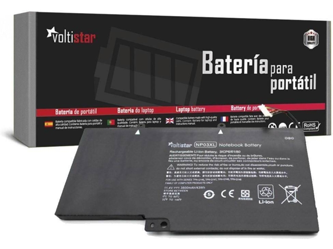 Batería para Portátil VOLTISTAR HP Pavilion X360 Envy 15