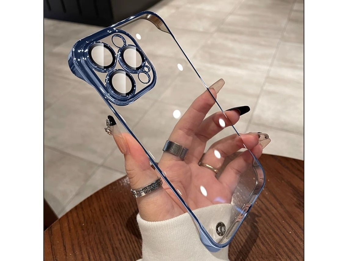 (iphone 16 Plus Azul) Funda Para Teléfono Apple Sin Marco, Galvanizada, Resistente A Caídas Y Al Polvo.