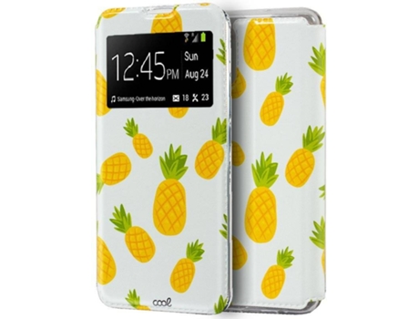 Funda para Samsung Galaxy A71 COOL Flip Cover Blanco