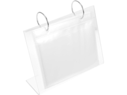 Álbum Fotos Compacto Acrílico Transparente Soporte Almacenamiento Estable 7 6 3 Pulgadas Elegante Escritorio