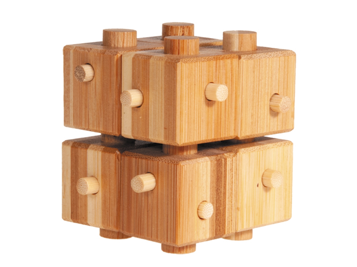 Puzzle FRIDOLIN (Madera - Marrón - 9 x 8.5 x 9 cm)