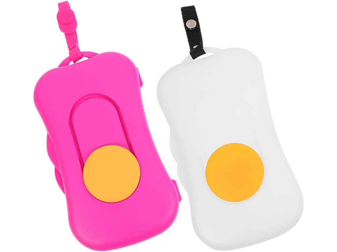 2 Unidades, Contenedor, De Pp, 2 Unidades, Dispensador De Toallitas Húmedas Recargables, Contenedor Portátil