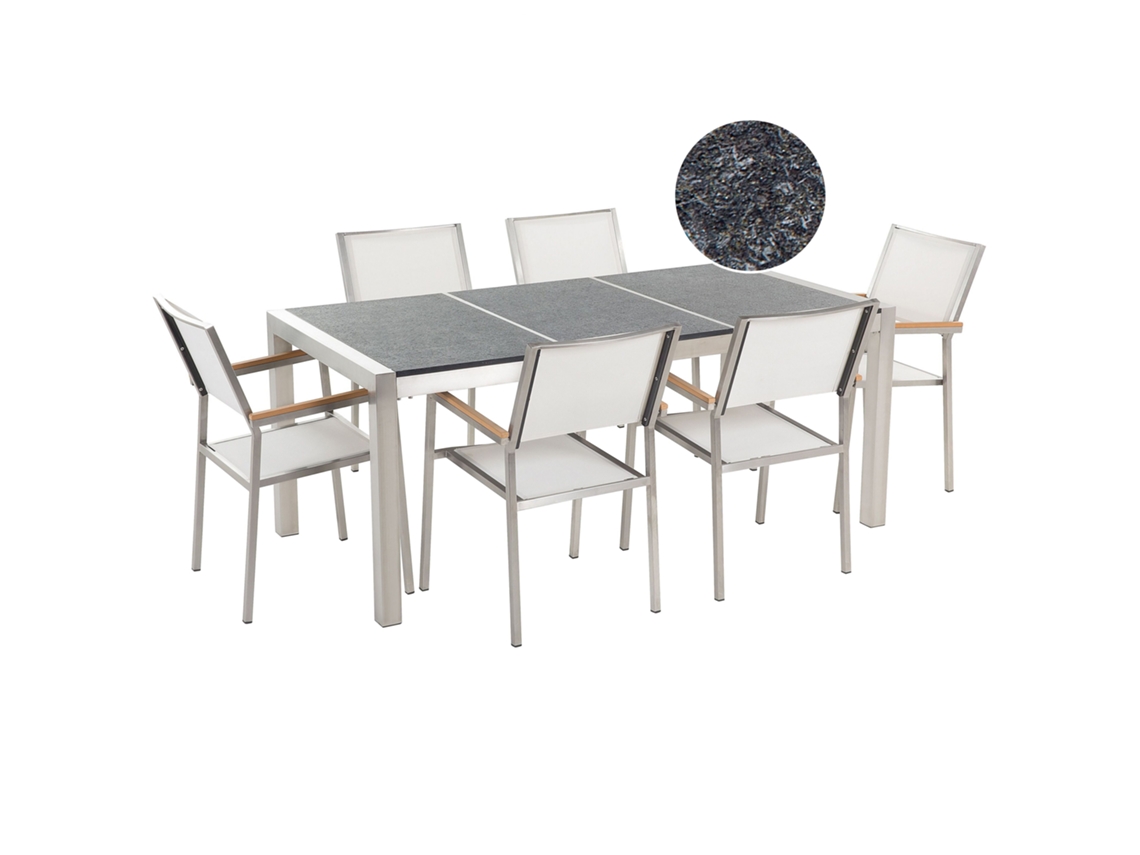 Conjunto de jardín 52120 (Gris - Acero Inoxidable -90x180x87 cm)