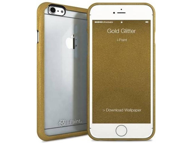 Funda iPhone 6, 6s, 7, 8 I-PAINT Brillante Dorado