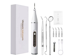 Máquina de Limpieza Dental Ultrasónica Portátil, 5 Velocidades, Cuidados Bucales, Limpieza de Dientes, Blanco Siurn
