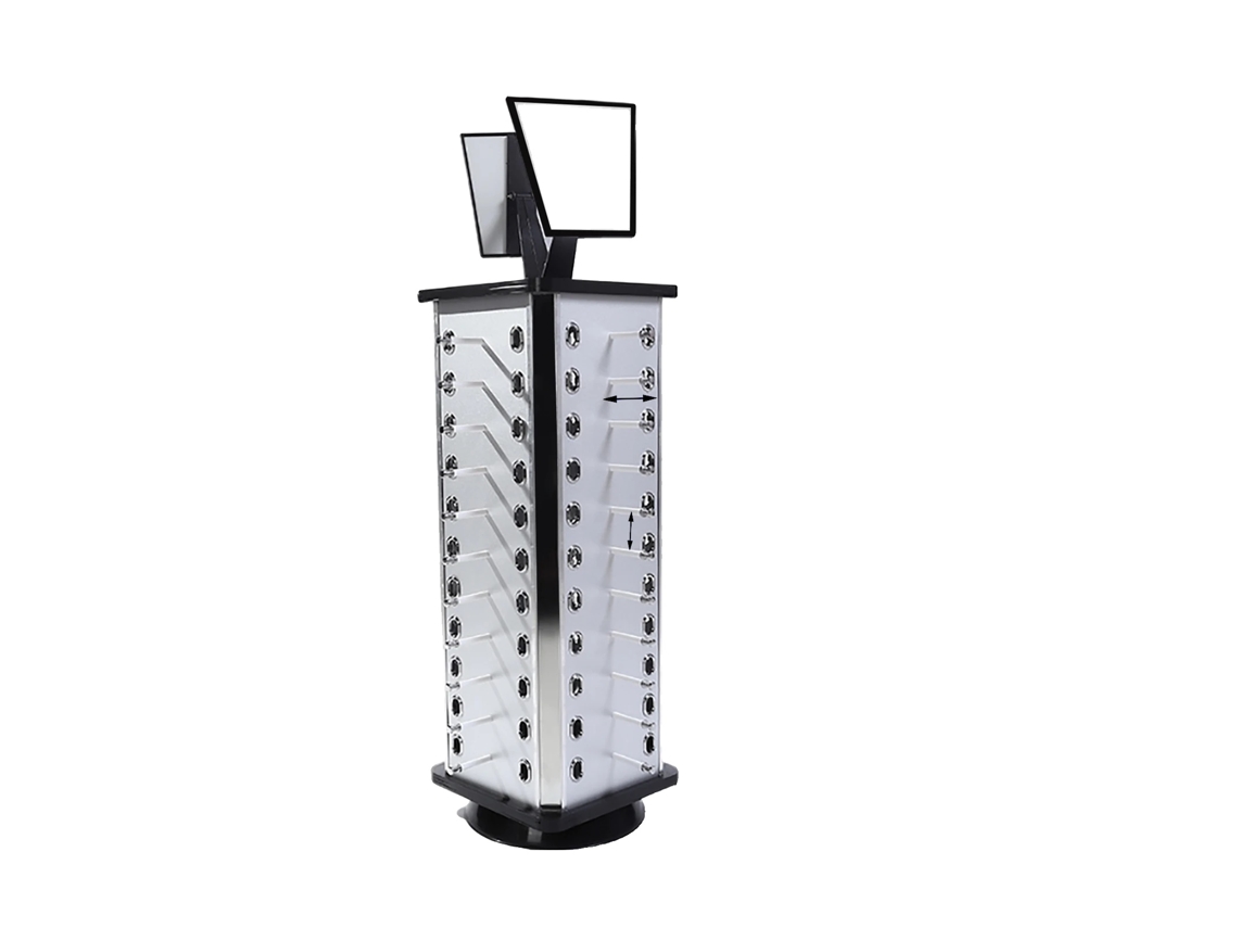 Soporte para gafas de sol, diseño giratorio de 360°, capacidad para 44 pares, negro OEM