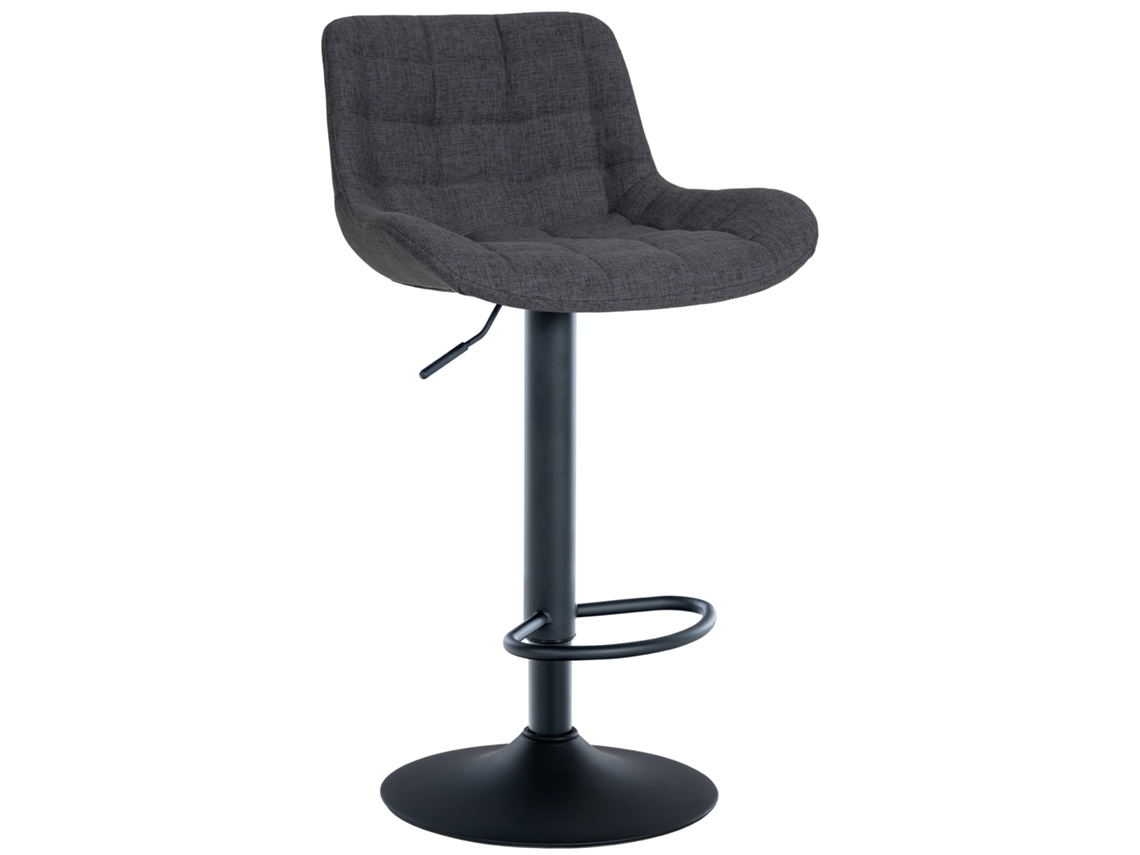 Taburete de bar Tover negro/tela CLP