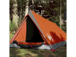 Tienda de campaña para 2 personas, tejido impermeable, gris/naranja