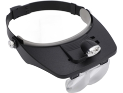Diadema Con Lupa Led Con 4 Lentes (0,2x, 0,8x, 2,5x, 3,5x) Y Dos Luces Para Una