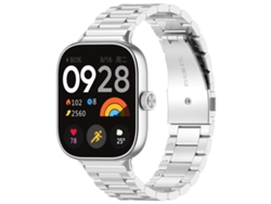 Pulsera para Xiaomi Band 9 Pro / 8 Pro / Redmi Watch 6 / 5 - Aleación de titanio - Hebilla plana - Tres cuentas