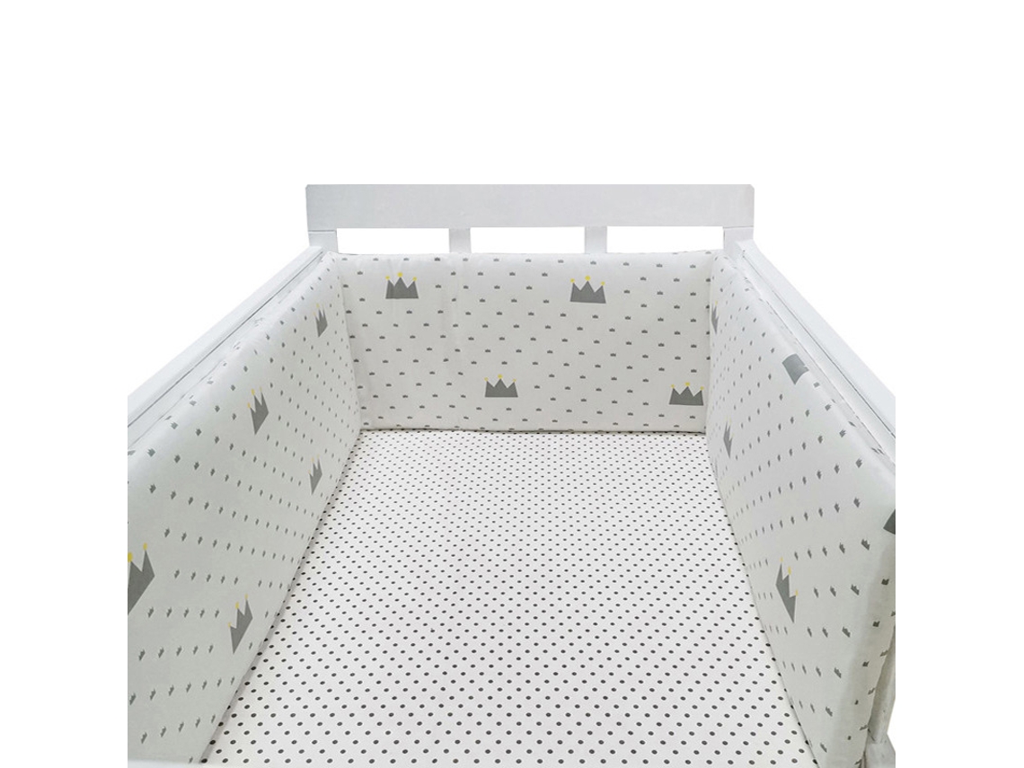 Protector de cuna para bebé, barrera de algodón para recién nacidos, litera trenzada, cuna para bebé