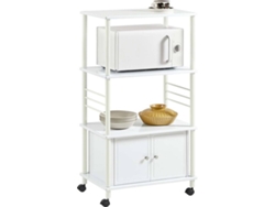 Carrito de Cocina SOBUY FRG12-W (Madera y Metal - 60×40×110 cm)
