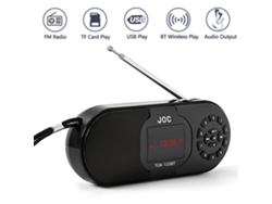 Radio FM digital portátil con altavoz Bluetooth, reproductor MP3, compatible con tarjeta TF, USB, batería recargable y receptor FM. Viewleaf