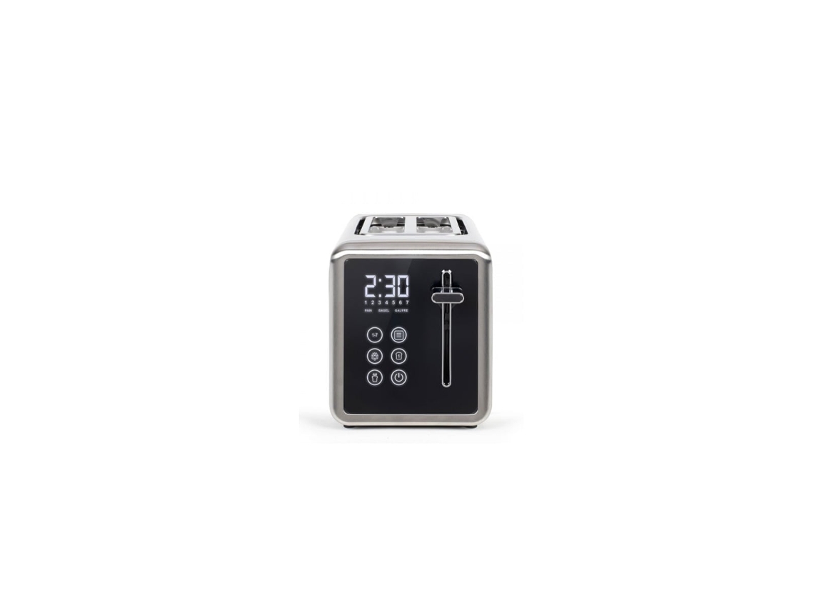 Tostadora De 2 Rebanadas, 850 W, Gris Metalizado Dod205 - Livoo