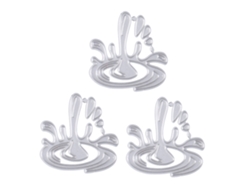3 Piezas Die Cuts Para Scrapbooking Gotas De Agua Acero Carbono Alta Durabilidad Plantillas De Embossing Para Tarjetas Y Scrapbooking