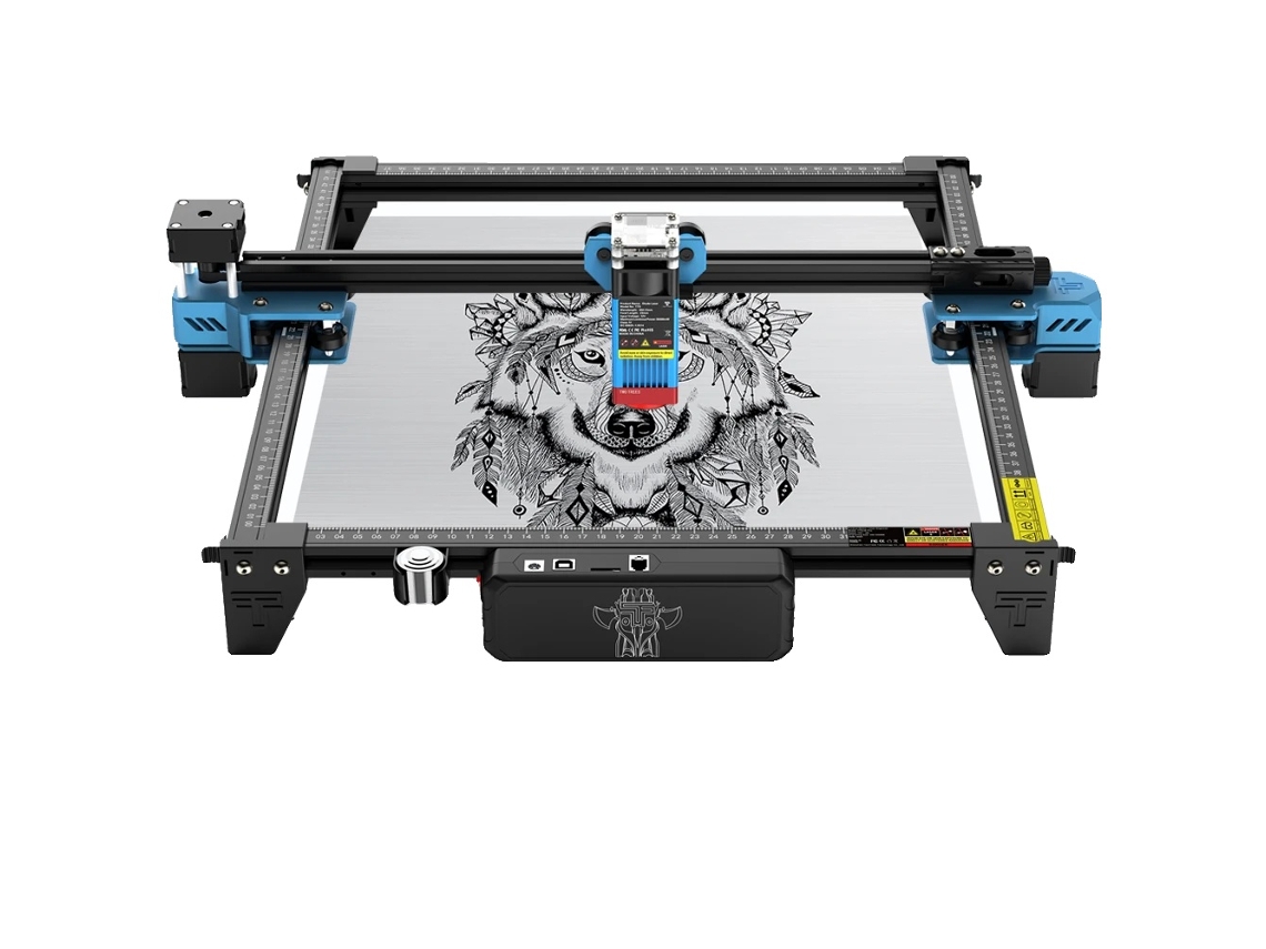 Máquina de grabado láser de alta precisión, compatibilidad con materiales versátiles, paquete de 2, 40 W, enchufe UE, OEM