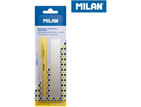 Blister MILAN Porta Goma Automatico + 3 Recargas