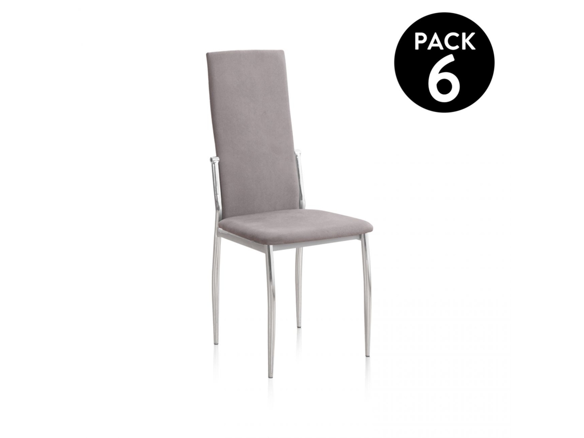 Pack 6 sillas de comedor Sakura Gris Marengo Sakura 43 x 110 x 53 cm
