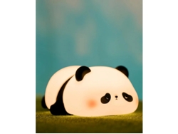 Panda Luz Nocturna 3 Niveles Tacto Yizhood Silicona Suave Cuna Blanco