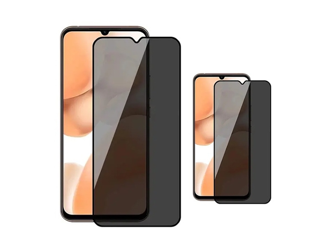 Kit 2 Películas De Vidro Temperado Privacidade Gift4me Para Samsung Galaxy A17 4g - Transparente/preto