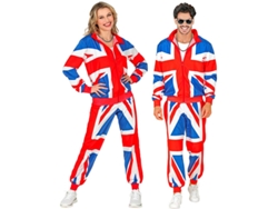 Disfraz de Chándal Party Fashion UK neón para adulto