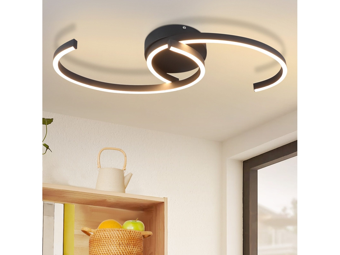 Lámpara de techo LED Nettlife para salón, 24 W, moderna, 3000 K, para pasillo y cocina