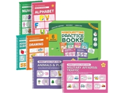 Ejercicios de escritura guiada para cuadernos reutilizables del alfabeto | Libro de actividades para aprender Gokoco