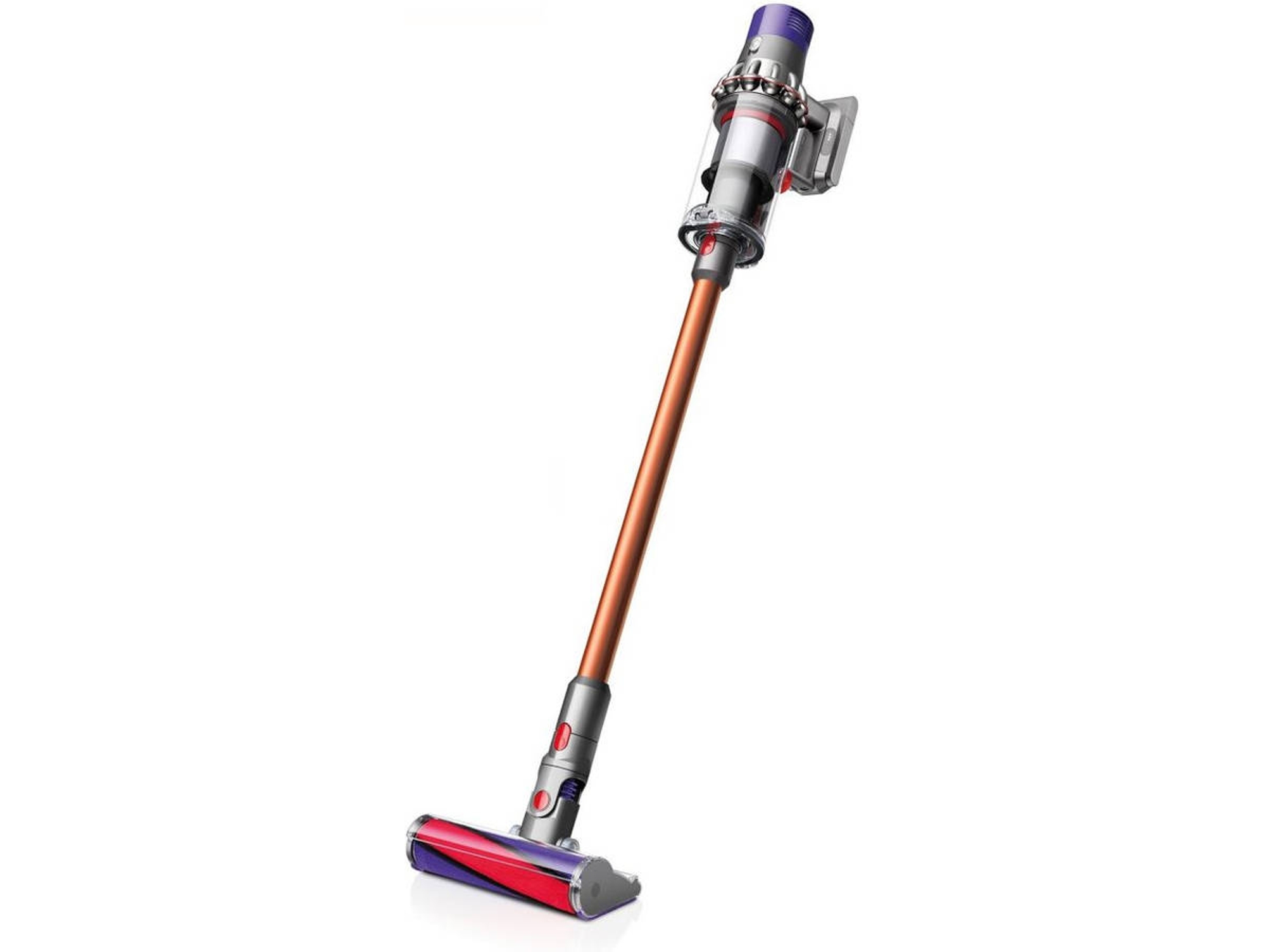 Aspirador Dyson V10 absolute mano sin bolsa cobre níquel escoba cyclone hasta 60 0.76 151 w rinconera naranja con mini cepillo motorizado cable 151w 60min directdrive 25.2 autonomía 760 0.76l 076 87