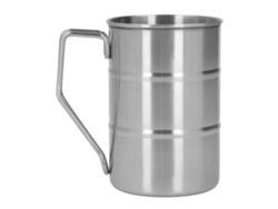 Taza de café de acero inoxidable de gran capacidad con asa para el hogar y el restaurante