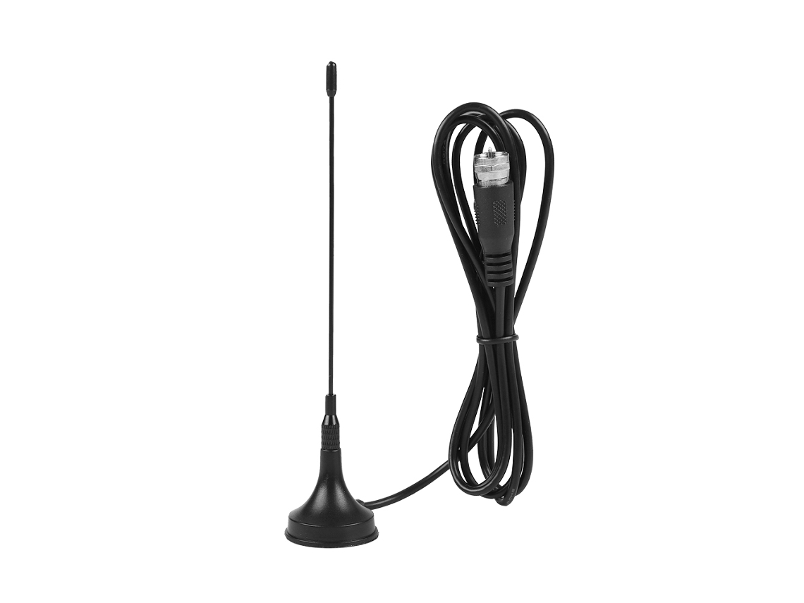 Antena Digital Dvb-t Para Interiores, Hdtv, Doble Banda Uhf Vhf, Base Magnética De 10 Db.