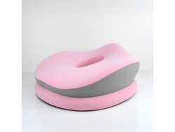 Almofada De Assento Eifson De Espuma Viscoelástica De Dupla Camada Com Centro Oco (rosa/cinza)