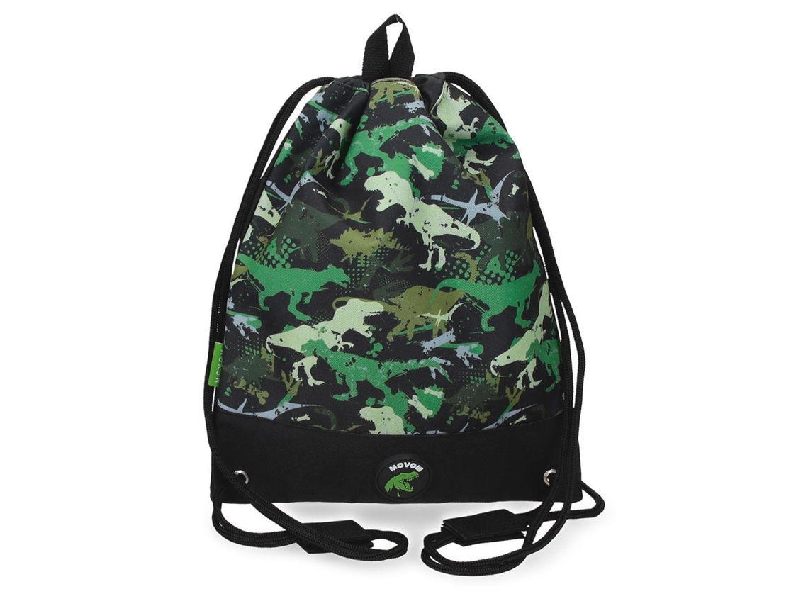 MOVOM Mochila Saco Y Porta Alimentos Poliéster Raptors Negro