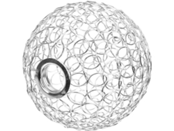 Lámpara Colgante Elegante Con Estructura De Hierro Forjado Hueco, Ideal Para Iluminación Y Decoración De Pasillos.