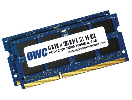 Memoria Ram OWC 8GB DDR3-1600 2 x 4 GB 1600 MHz