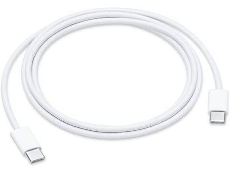 Cable Cargador APPLE  (USB-C - 1 m - Blanco)