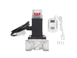 Controlador De Válvula De Gas Con Sensor De Fugas Y Alarma De Apagado Automático. Enchufe Europeo De 90-240 V Ca.