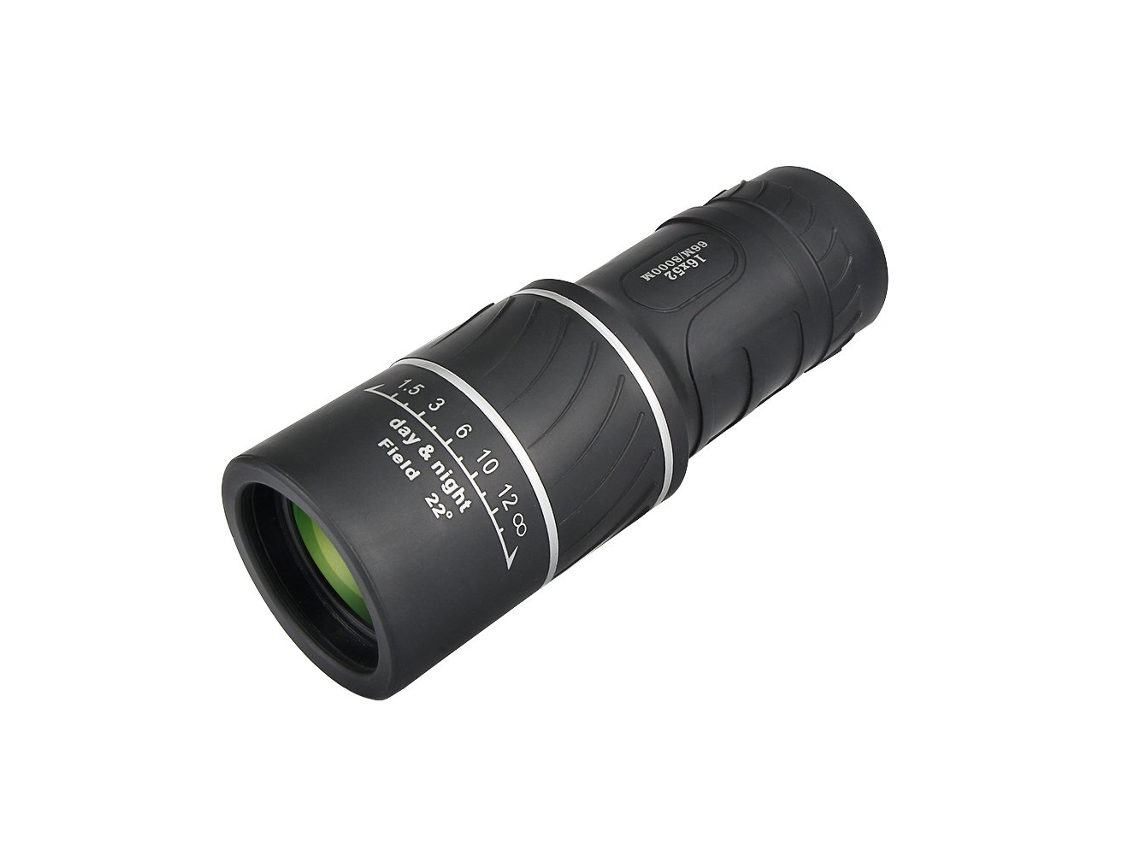 Telescopio monocular con zoom óptico de doble enfoque 16X52 para observación de aves y vida BISBISOUS