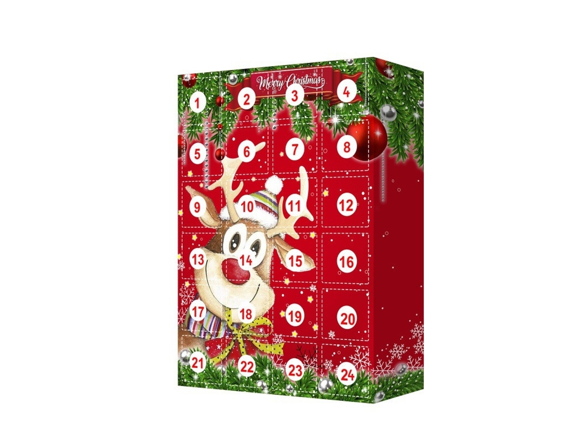 Calendario De Adviento De 24 Días Con Cuenta Atrás Para Navidad, Diseño Ergonómico Para Uso Diario.