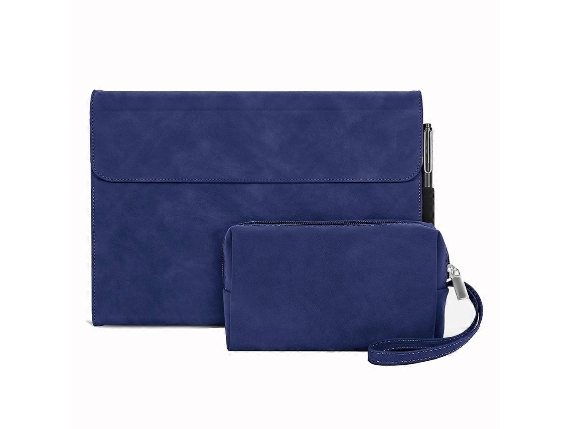 Estuche protector completo en piel de oveja, resistente a impactos, con bolsa para cargador.
