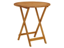 Mesa de jardín LOVELY HOME plegable de madera de acacia maciza (70 cm)