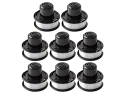 A1m 8 Piezas De Carretes Rs-136-bkp Carretes De Alambre De Repuesto Para Cortacésped Black V1e Decker