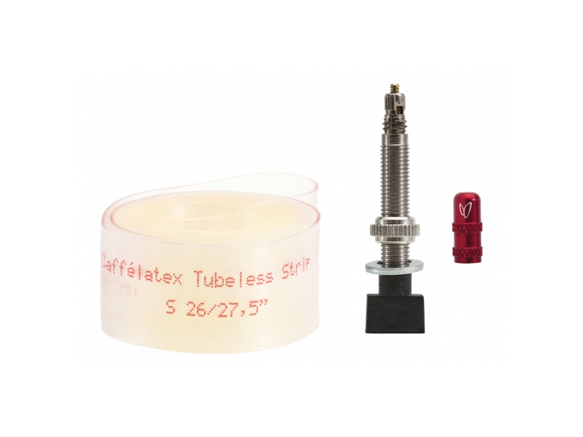 Incluye un par de válvulas EFFETTO MARIPOSA flap caffélatex strip M - 26/27.5”-25-29mm ext