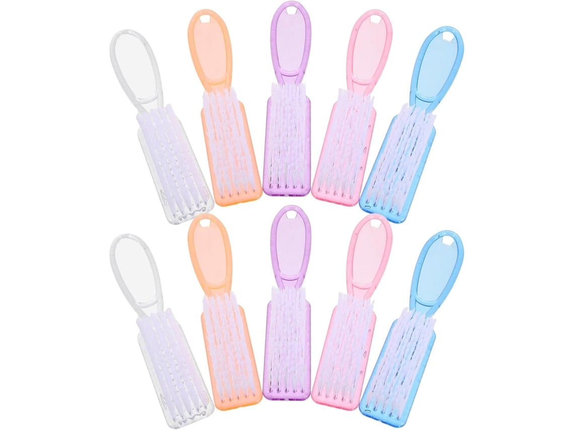 Conjunto De 10 Pincéis Pequenos Para Unhas, Pincéis Para Pó Com Cabos Longos.
