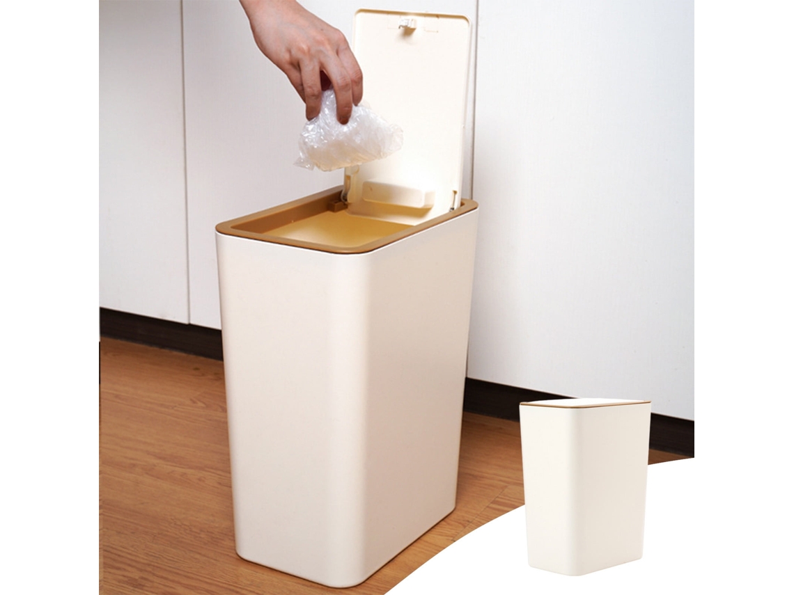 Cubo De Basura De Plástico Con Tapa